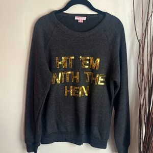 Bow & Drape | “Hit Em’ with the Hein “Charcoal Sweatshirt M